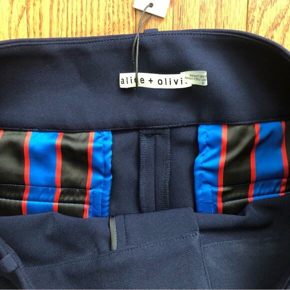 Alice + Olivia RARE Stacey Slim Ankle Pant in Sapphire Blue Women’s Size 6 NWT - Picture 5 of 12